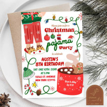 Kerstmis Pyjama Verjaardagsfeest