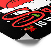 Kerstmis Pyjama Wees Aardig Voor De Hondentrainer Poster (Hoek)