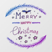 Kerstmis Raamfolie Raamsticker (Vel)