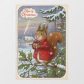 Kerstmis Raamfolie Vintage Raamsticker (Vel)