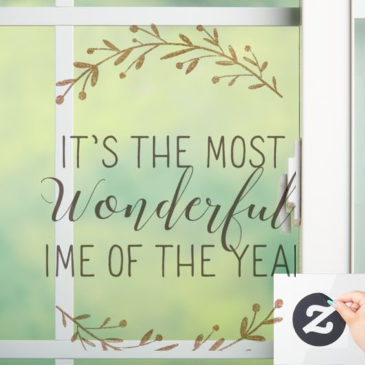 Kerstmis  raamsticker (Huis)