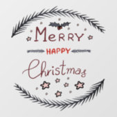 Kerstmis Raamsticker (Vel)