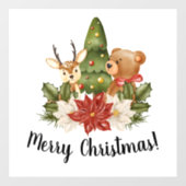 Kerstmis Raamsticker (Vel)