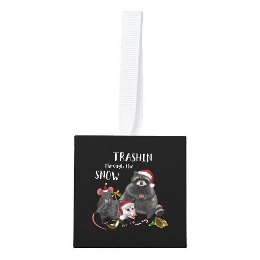 Kerstmis - Racoon Mouse Rat Opossum Decoratie (Voorkant)