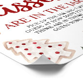 Kerstmis raden hoeveel kussen Baby shower spel Poster (Hoek)