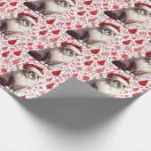 Kerstmis Ragdoll kat, Kerstmis Santa Ragdoll kitte Cadeaupapier (Hoek)