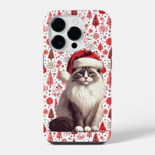 Kerstmis Ragdoll kat, Kerstmis Santa Ragdoll kitte iPhone 14 Plus Hoesje