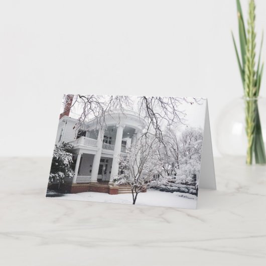 Kerstmis Raleigh NC North Carolina Architectuur Feestdagen Kaart (Voorkant)