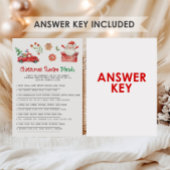 Kerstmis Recept Wedstrijd Spel Feestdagenkaart