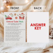 Kerstmis Recept Wedstrijd Spel Feestdagenkaart