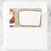 Kerstmis Rechthoekige Sticker (Tas)