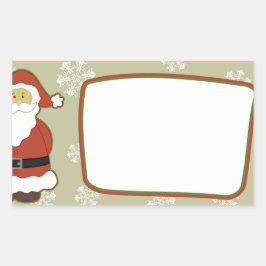 Kerstmis Rechthoekige Sticker