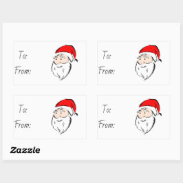 Kerstmis Rechthoekige Sticker