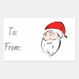 Kerstmis Rechthoekige Sticker