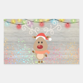 Kerstmis Rechthoekige Sticker