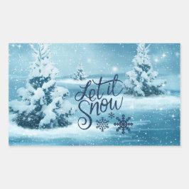 Kerstmis Rechthoekige Sticker