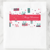 Kerstmis Rechthoekige Sticker (Tas)