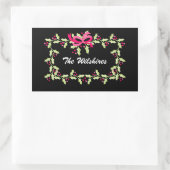 Kerstmis Rechthoekige Sticker (Tas)