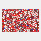 Kerstmis Rechthoekige Sticker (Voorkant)