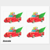 Kerstmis Rechthoekige Sticker (Vel)