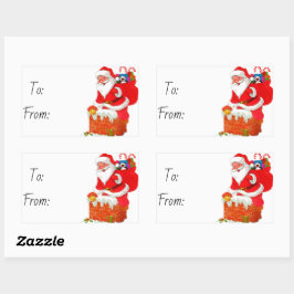 Kerstmis Rechthoekige Sticker