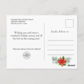 Kerstmis Red Bird Vakantie Corporate Groet Briefkaart (Achterkant)