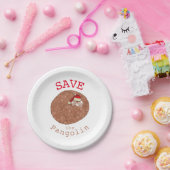 Kerstmis Red de Pangolin Slogan Papieren Bordje (Feest)