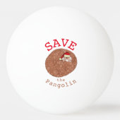Kerstmis Red de Schubdier Slogan Pingpongbal (Voorkant)