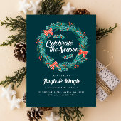 Kerstmis: Red Gingham Holiday Party Kaart