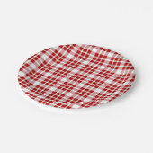 Kerstmis: Red Pset Papieren Bordje (Gekanteld)