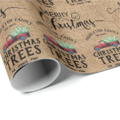 Kerstmis - Red Truck Cadeaupapier (Rol Hoek)