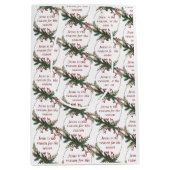 Kerstmis Reden voor Seizoen Holly Berry krans Medium Cadeauzakje (Voorkant)