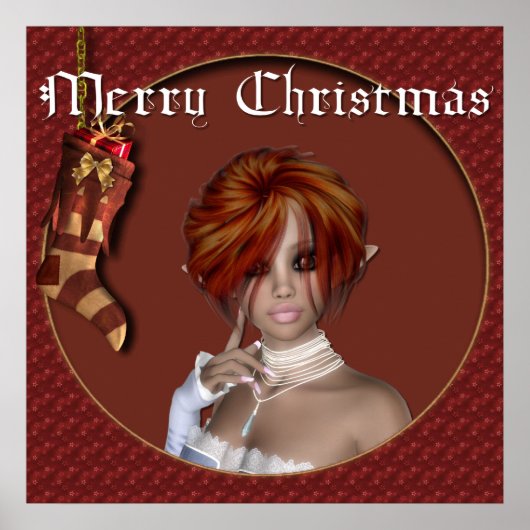 Kerstmis - Redhead Design 1 - Fantasy Print (Voorkant)