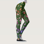 Kerstmis Regenboog Element Patroon Groen Leggings (Rechts)