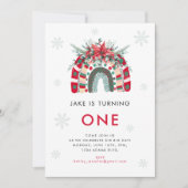 Kerstmis Regenboog Kinderen Verjaardagsfeest Kaart (Voorkant)