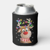 Kerstmis Reindekerlampfamilie Blikjeskoeler (Blikje Voorkant)