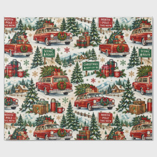Kerstmis Reis Inpakpapier