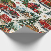 Kerstmis Reis Inpakpapier (Hoek)