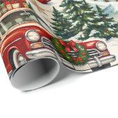 Kerstmis Reis Inpakpapier (Rol Hoek)