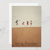 Kerstmis reizen feestdagenkaart (Voorkant / Achterkant)