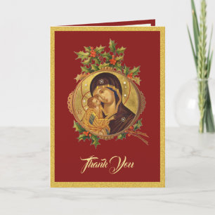 Kerstmis Religieus Dank Je Jezus Maria Schrift Feestdagen Kaart