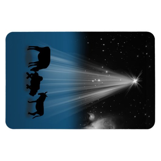 Kerstmis, Religieus, Geboorte, Sterren, Magnet Magneet (Horizontaal)