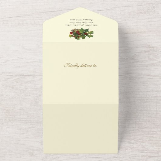 Kerstmis:  religieus Novena Prayer All In One Uitnodiging (Buitenkant)