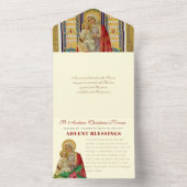 Kerstmis:  religieus Novena Prayer All In One Uitnodiging (Binnen)
