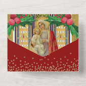 Kerstmis:  religieus Novena Prayer All In One Uitnodiging (Achterkant)