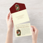 Kerstmis:  religieus Novena Prayer   All In One Uitnodiging (Afscheurbaar)