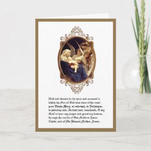 Kerstmis Religieus St. Andreas Novena Maagd Maria Feestdagen Kaart