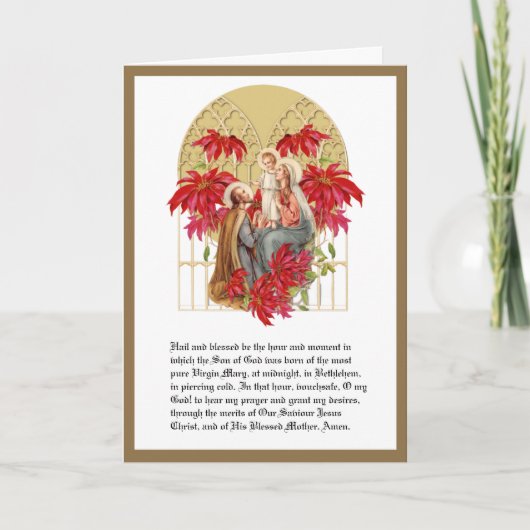 Kerstmis Religieuze St. Andreas Novena Heilige Fam Feestdagen Kaart (Voorkant)
