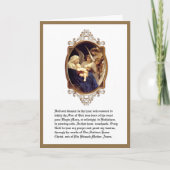 Kerstmis Religieuze St. Andreas Novena Maagd Maria Feestdagen Kaart (Voorkant)