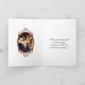 Kerstmis Religieuze St. Andreas Novena Maagd Maria Feestdagen Kaart (Binnen)